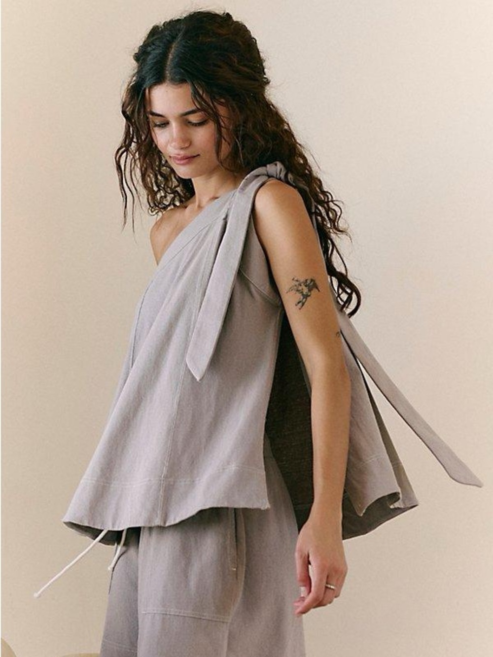 Free People Strada One Shoulder Top Small